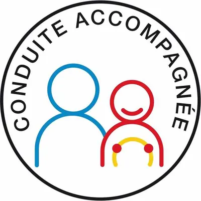 Macaron officiel « Conduite accompagnée »