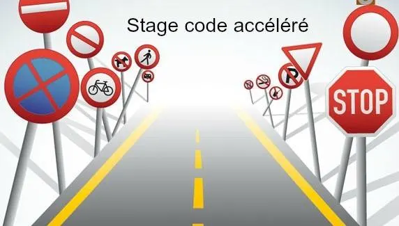 Stage code accéléré — panneaux de signalisation